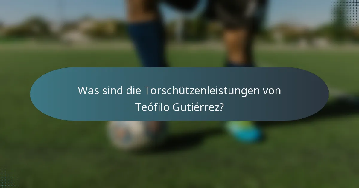 Was sind die Torschützenleistungen von Teófilo Gutiérrez?